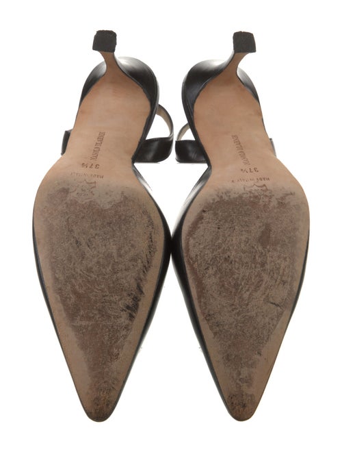 Manolo Blahnik Leather Slingback Pumps