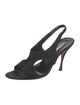 Manolo Blahnik Suede Slingback Sandals