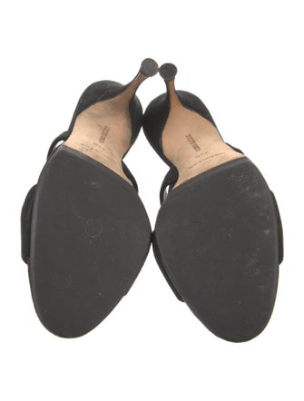 Manolo Blahnik Suede Slingback Sandals