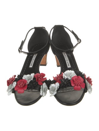 Manolo Blahnik Leather Sandals