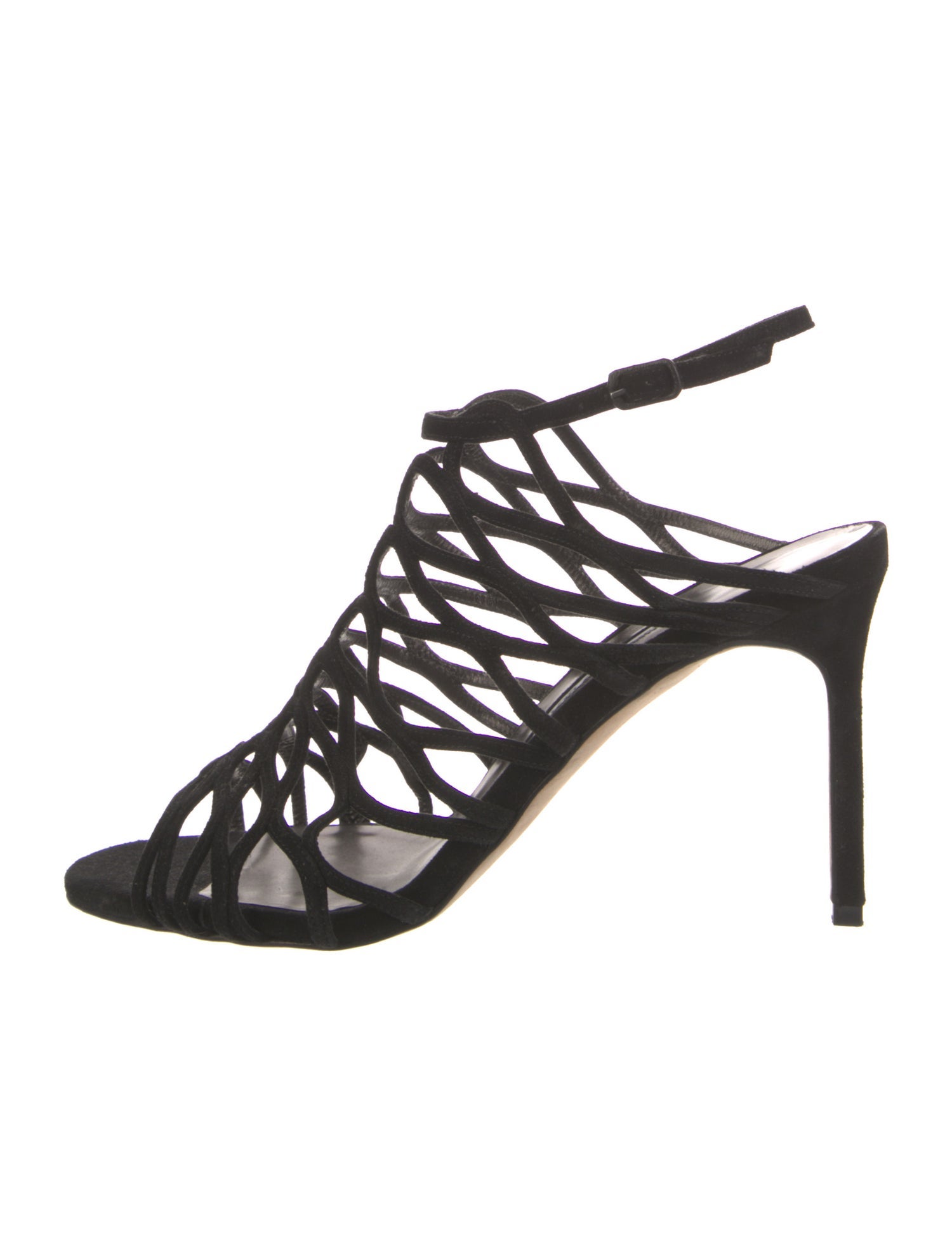 Manolo Blahnik Suede Slingback Sandals