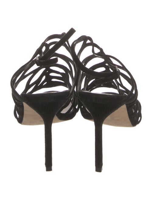 Manolo Blahnik Suede Slingback Sandals