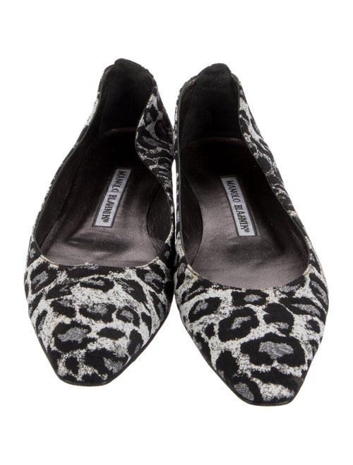 Manolo Blahnik Animal Print Ballet Flats