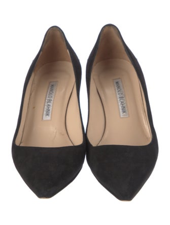 Manolo Blahnik Suede Flats