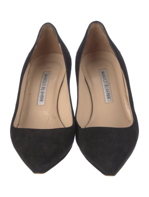Manolo Blahnik Suede Flats