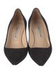 Manolo Blahnik Suede Flats