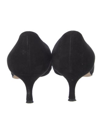 Manolo Blahnik Suede Flats