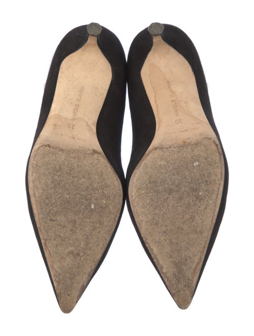 Manolo Blahnik Suede Flats