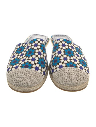 Manolo Blahnik Floral Print Mules