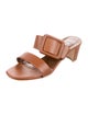 Manolo Blahnik Leather Slides
