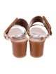 Manolo Blahnik Leather Slides