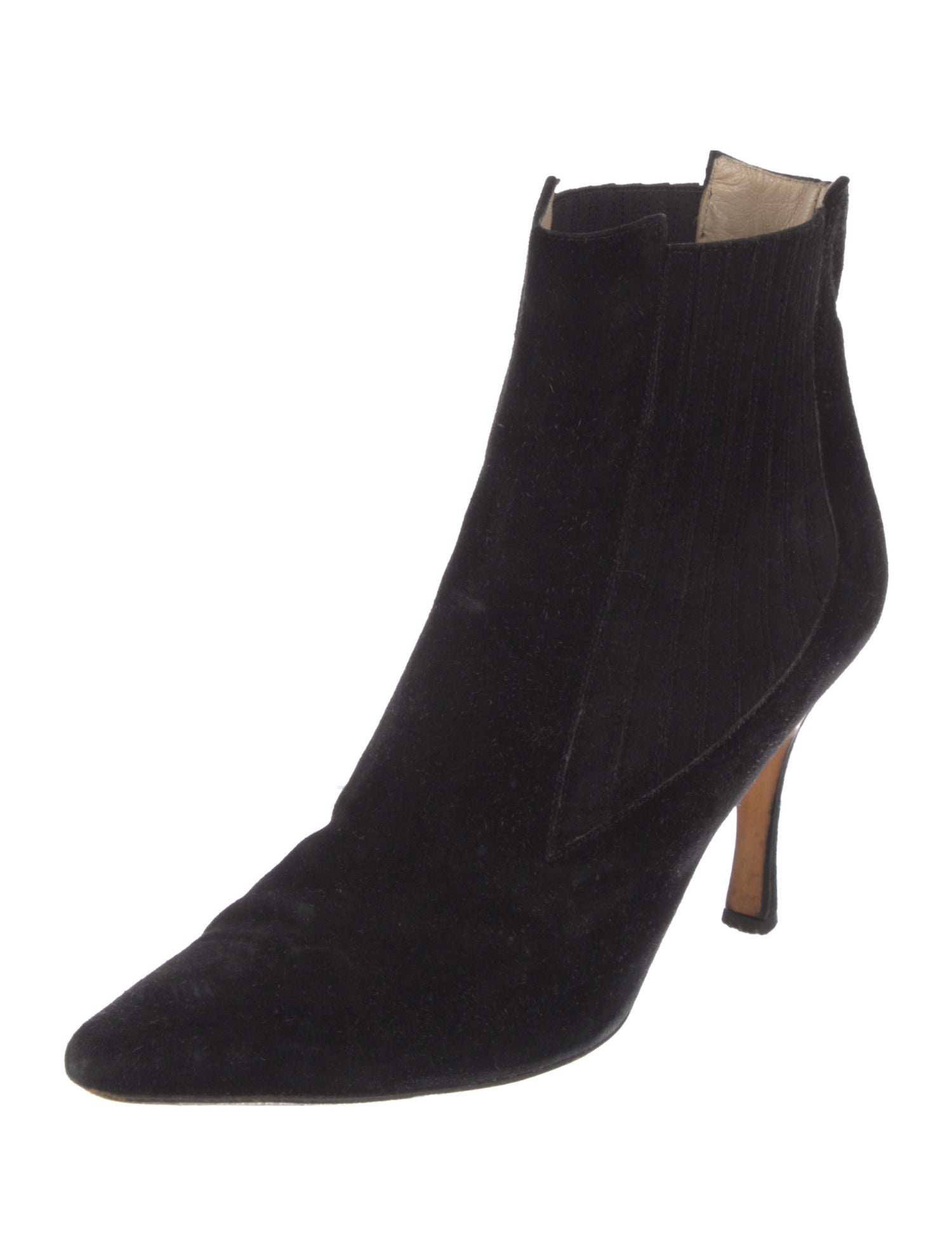 Manolo Blahnik Suede Chelsea Boots