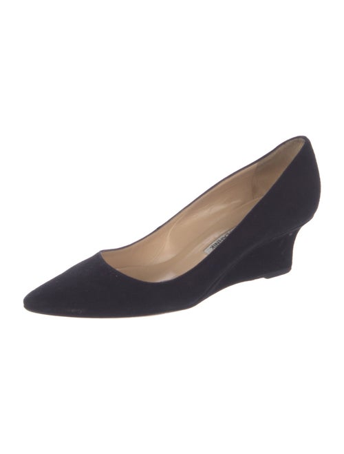Manolo Blahnik Suede Flats