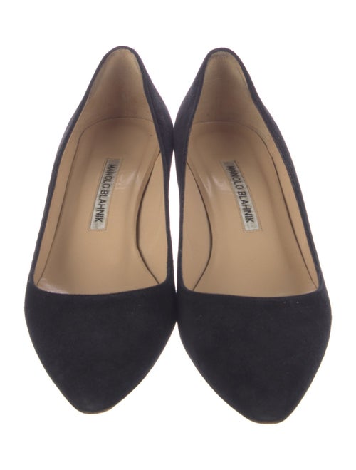 Manolo Blahnik Suede Flats
