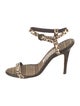 Manolo Blahnik Leather Printed Sandals