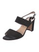 Manolo Blahnik Suede Slingback Sandals