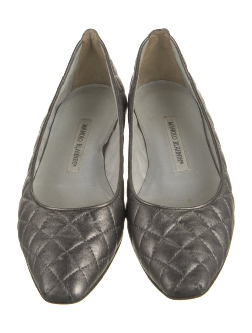 Manolo Blahnik Leather Flats