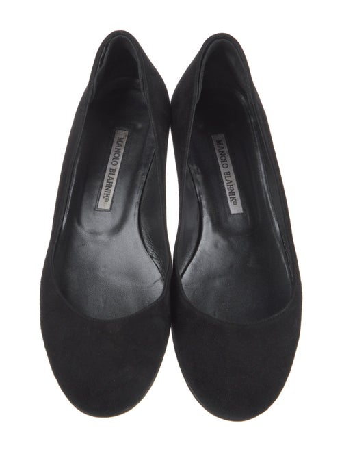 Manolo Blahnik Suede Flats