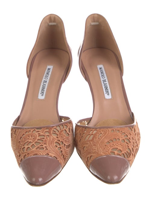 Manolo Blahnik Patent Leather D'Orsay Pumps