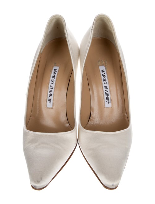 Manolo Blahnik Satin Pumps