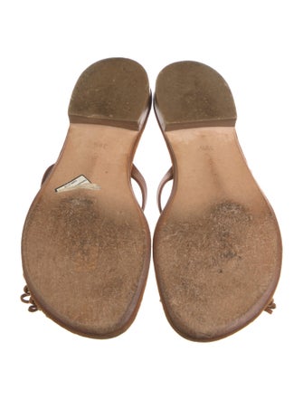 Manolo Blahnik Suede Bow Accents Slides