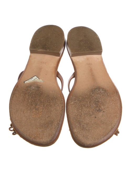 Manolo Blahnik Suede Bow Accents Slides