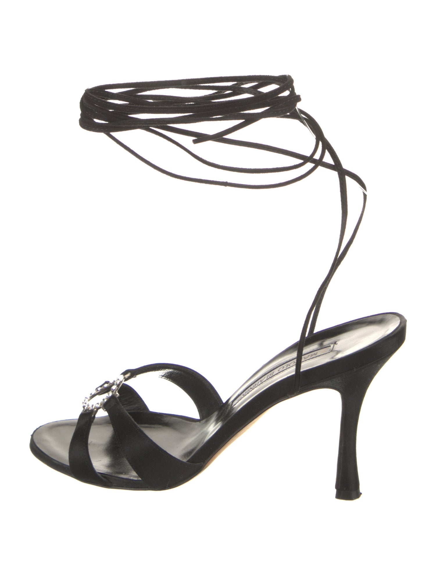 Manolo Blahnik Satin Sandals