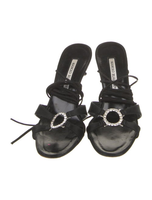 Manolo Blahnik Satin Sandals