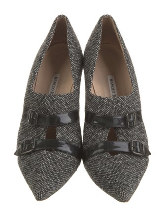 Manolo Blahnik Tweed Pumps