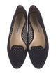 Manolo Blahnik Suede Mesh Accents Flats