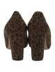 Manolo Blahnik Suede Animal Print Pumps