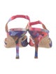 Manolo Blahnik Floral Print Slingback Pumps