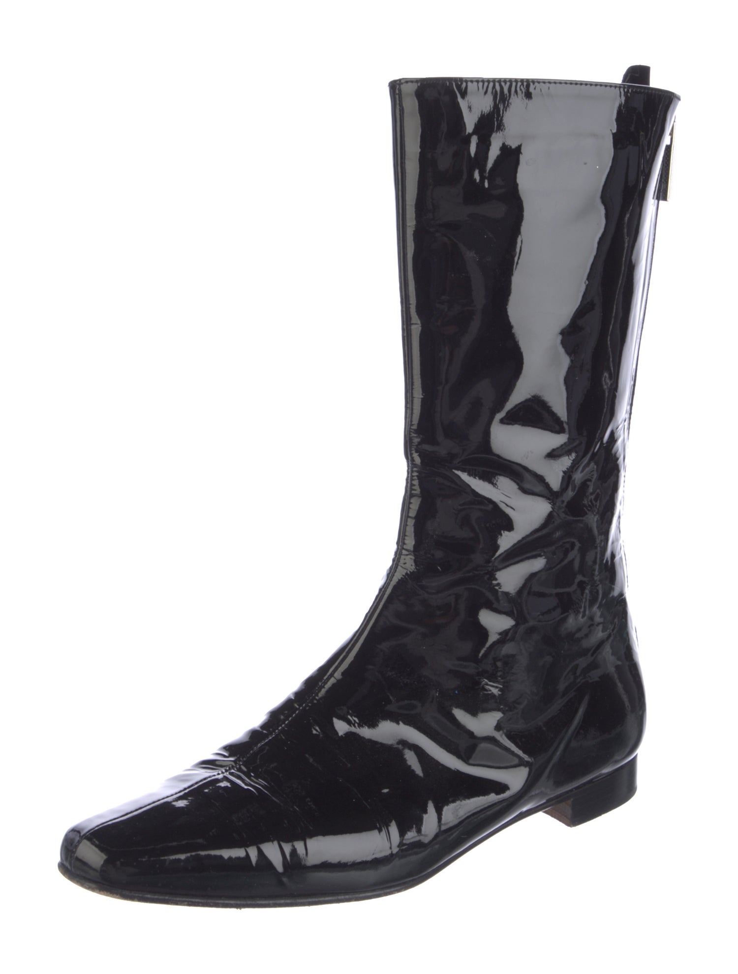 Manolo Blahnik Patent Leather Boots