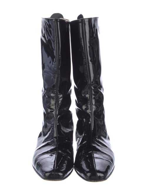 Manolo Blahnik Patent Leather Boots