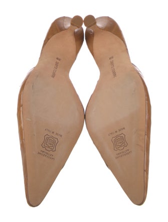 Manolo Blahnik Leather Mules