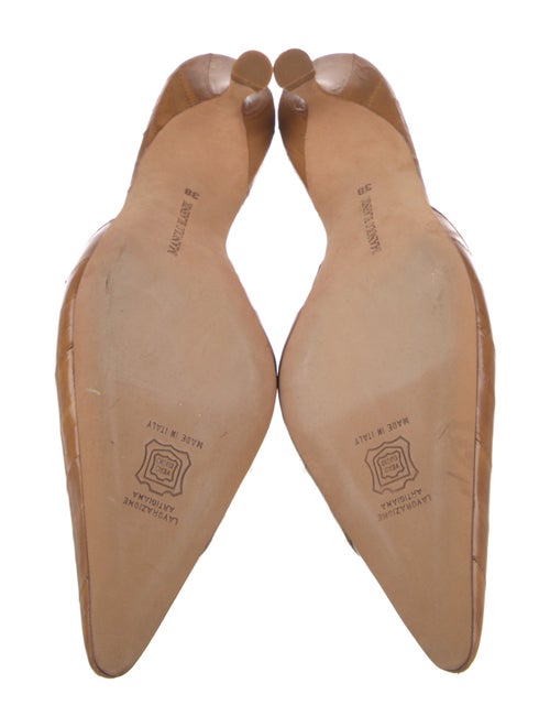 Manolo Blahnik Leather Mules