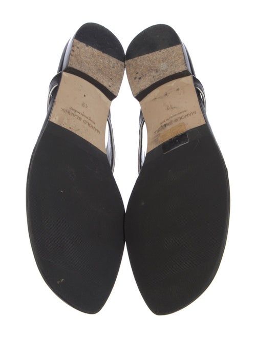 Manolo Blahnik Leather Slides
