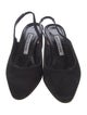 Manolo Blahnik Suede Slingback Pumps