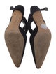 Manolo Blahnik Suede D'Orsay Pumps