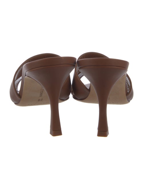 Manolo Blahnik Leather Slides