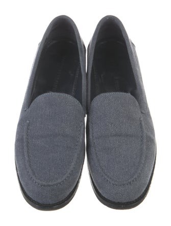 Manolo Blahnik Canvas Loafers