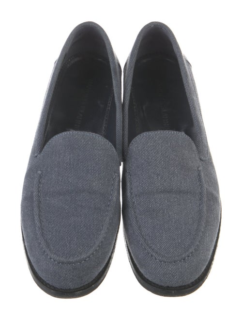 Manolo Blahnik Canvas Loafers