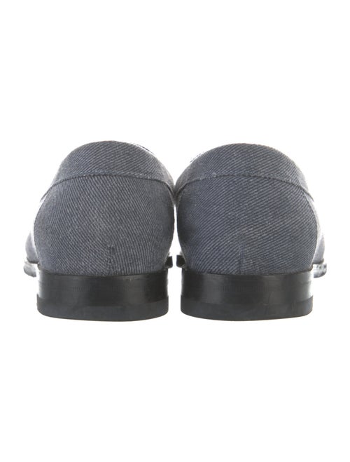 Manolo Blahnik Canvas Loafers