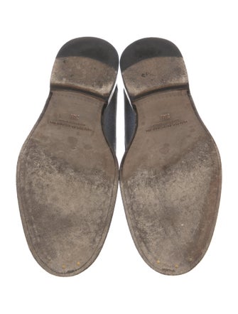 Manolo Blahnik Canvas Loafers