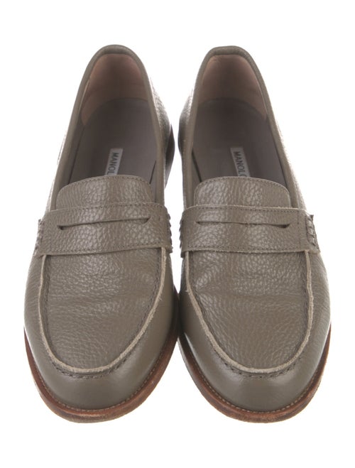 Manolo Blahnik Leather Loafers