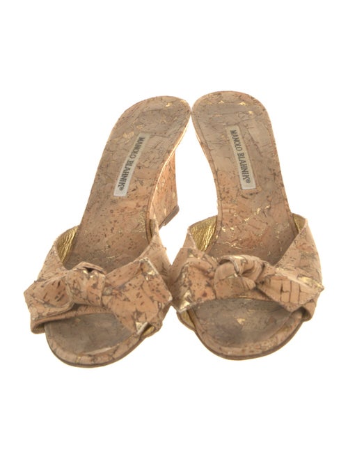 Manolo Blahnik Bow Accents Espadrilles