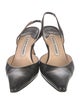 Manolo Blahnik Leather Slingback Pumps