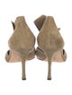 Manolo Blahnik Suede D'Orsay Pumps