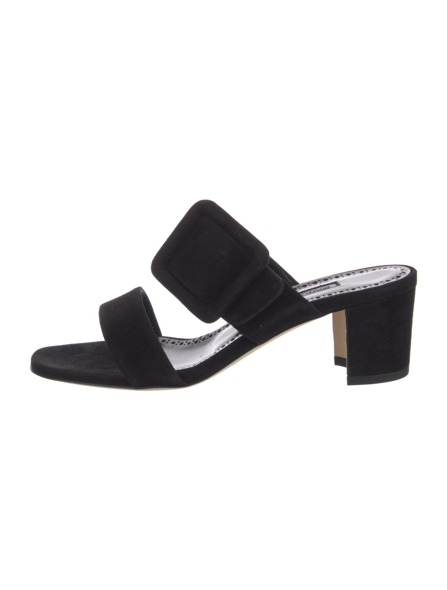 Manolo Blahnik Suede Slides