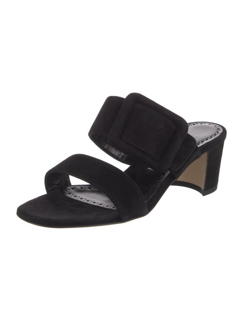 Manolo Blahnik Suede Slides